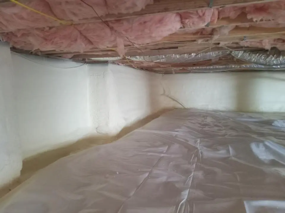 Crawl space encapsulation with closed-cell spray foam for Metal Roof Coating in Pottsville